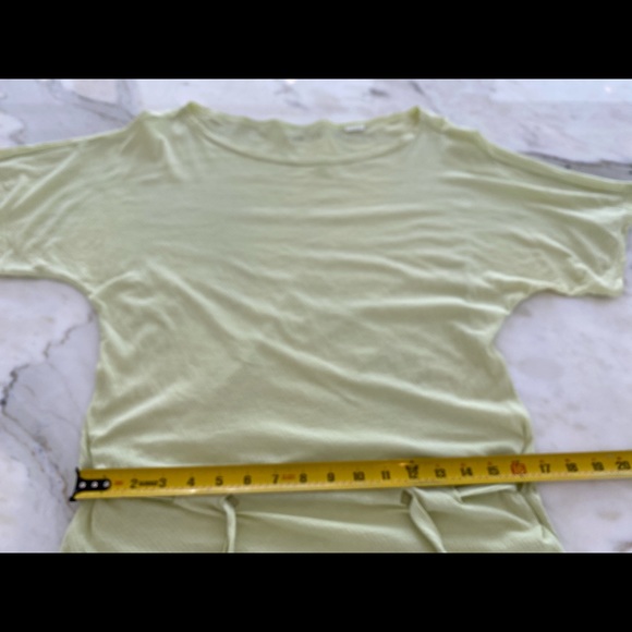 STEPHANIE B LIGHT GREEN BELTED TOP SIZE XS - Picture 5 of 8